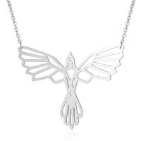 Stainless Steel Jewelry Necklace, Bird, plated, hollow Approx 15.74 Inch 