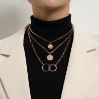 Fashion Multi Layer Necklace, Zinc Alloy, plated, fashion jewelry 