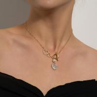 プラスチック真珠のネックレス, 亜鉛合金, とともに プラスチック製パール, メッキ, ファッションジュエリー & ライン石のある, 無色, 売り手 ストランド