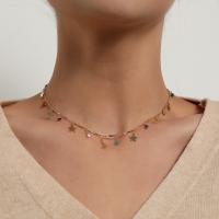 Enamel Zinc Alloy Necklace, plated, fashion jewelry 