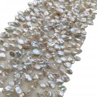 Keshi Cultured Freshwater Pearl Beads, irregular, DIY, white, 7-8mm 