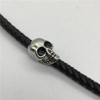 Stainless Steel Beads, Skull Approx 6.5mm 