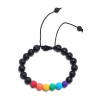 Lava Bead Bracelet, fashion jewelry & Unisex, multi-colored 