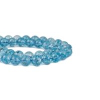Knistern Quarz Perlen, Modeschmuck & DIY & verschiedene Größen vorhanden, blau, verkauft von Strang