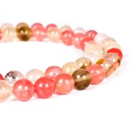 Perle en Quartz cerise, rouge de cerise, bijoux de mode & DIY & normes différentes pour le choix, multicolore, Vendu par brin