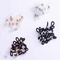 Brass Glasses Accessories, with Silicone, plated, fashion jewelry 