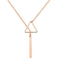 Titanium Steel Jewelry Necklace, plated, fashion jewelry Approx 41 cm 