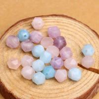 Morganite Beads, polished, DIY & faceted, multi-colored, 8mm 
