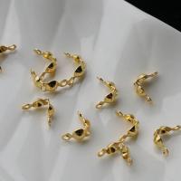 Messing Perlenkappe, Hohe Qualität Gold Farbe Überzeug, DIY & verschiedene Größen vorhanden, Goldfarbe, 7x3.5mm, verkauft von Tasche