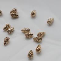 Abalorios Hueco de Metal, color del oro de la alta calidad chapado, Bricolaje, dorado, 4x6mm, 50PCs/Bolsa, Vendido por Bolsa