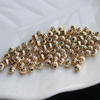 Weinlese Messing Perlen, Hohe Qualität Gold Farbe Überzeug, DIY & verschiedene Größen vorhanden, Goldfarbe, 100PCs/Tasche, verkauft von Tasche