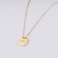 Stainless Steel Jewelry Necklace, fashion jewelry, golden, 45cm 12mm 