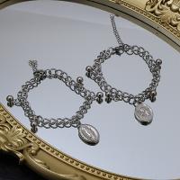 Titanium Steel Bracelet & Bangle, fashion jewelry & Unisex 17+5cm 