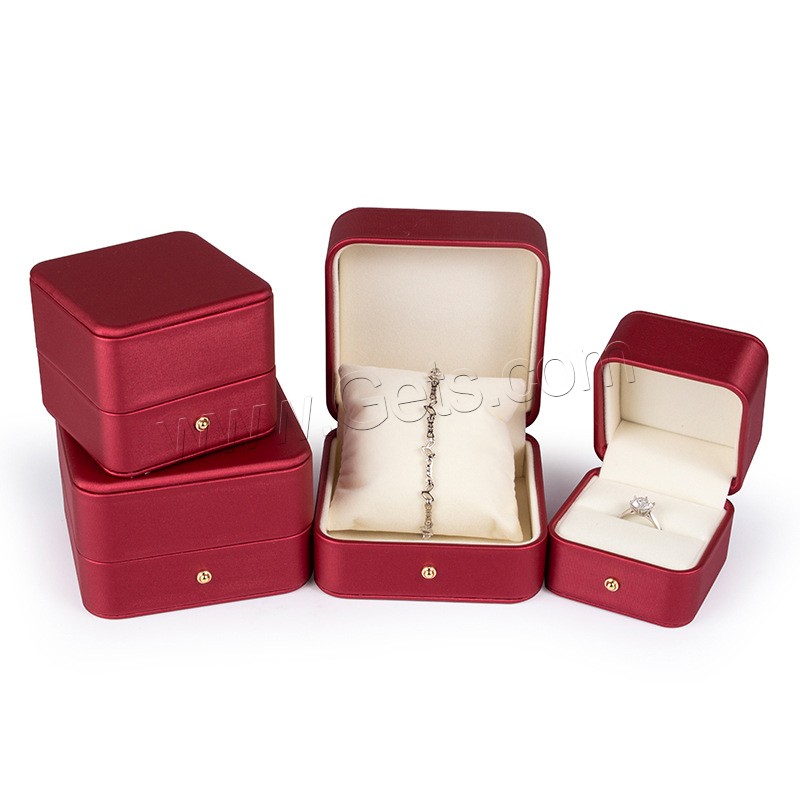 Multifunctional Jewelry Box, PU Leather, with Velveteen, different size for choice, more colors for choice, Sold By PC
