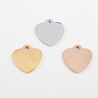 Stainless Steel Heart Pendants, DIY Approx 2.3mm 