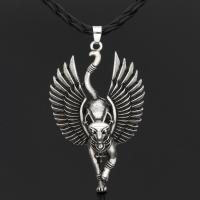 Men Necklace, Zinc Alloy, Cat, plated, for man Approx 22.83 Inch 