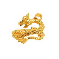 Brass Jewelry Pendants, Dragon, gold color plated, fashion jewelry & Unisex, 3.0cm*3.0cm 
