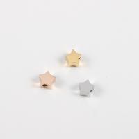 Stainless Steel Beads, Star, plated, DIY Approx 1.3mm 