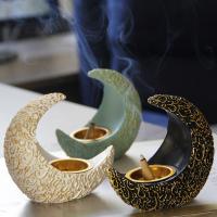 Buy Incense Holder and Burner in Bulk , Resin, Moon, plated, for home and office & durable 