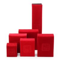 Caja Joyería de Múltiples Funciones , Pana, diverso tamaño para la opción, Rojo, Vendido por UD