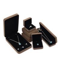 Multifunctional Jewelry Box, Iron, with Velveteen coffee color 