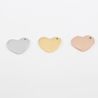 Stainless Steel Heart Pendants, DIY Approx 1.5mm 