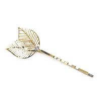Hair Slide, Copper Alloy, plated, fashion jewelry & with rhinestone 0c 