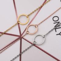 Stainless Steel Charm Bracelet, fashion jewelry 16.5+6cm  15mm 