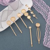 Hair Slide Finding, Iron, plated, fashion jewelry & for woman 