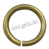 Распил Brass Закрытая Перейти кольцо, Латунь, Кольцевая форма, плакирован золотом, 10*1.0mm, продается KG