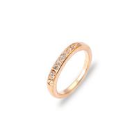 Anillo de dedo de aleación de Zinc, chapado, para mujer & con diamantes de imitación, más colores para la opción, 20mm, Vendido por UD