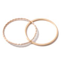 Zinc Alloy Ring Set, gold color plated, 2 pieces & for woman, gold 