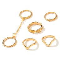 Zinc Alloy Ring Set, plated, 6 pieces & for woman 