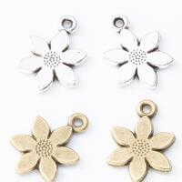 Zinc Alloy Flower Pendants, fashion jewelry & DIY 