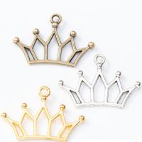 Zinc Alloy Crown Pendants, fashion jewelry & DIY 