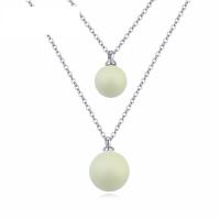 Zinc Alloy Necklace, with CRYSTALLIZED™ Crystal Pearl, fashion jewelry 