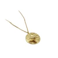 Brass Jewelry Necklace, with 1.96 inch extender chain, gold color plated, for woman Approx 17.71 Inch 