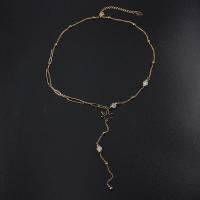 Stainless Steel Jewelry Necklace, fashion jewelry & for woman, gold, 43+6cm 