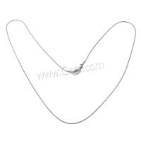 Stainless Steel Chain Necklace & snake chain, original color, 1.2mm 