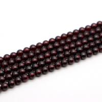 Natural Garnet Beads, Round, polished, DIY red 