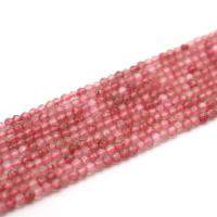 Strawberry Quartz Beads, Round, polished, DIY & faceted, pink 