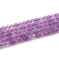 Natural Amethyst Beads, Round, fashion jewelry & DIY purple 