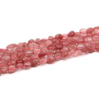 Strawberry Quartz Beads, irregular, fashion jewelry & DIY pink 
