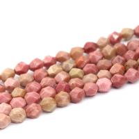 Rhodonite Beads, Rhodochrosite, Rhombus, fashion jewelry & DIY & faceted, pink 