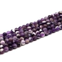 Natural Amethyst Beads, Round, fashion jewelry & DIY purple 