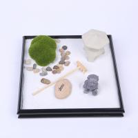 resina Zen Sandbox Ornament, para el hogar y la oficina, 235x235x85mm, Vendido por UD