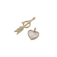 Brass Jewelry Pendants, with Shell, fashion jewelry & DIY, golden, lead & cadmium free  