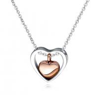 Cremation Jewelry Ashes Urn Necklace, Stainless Steel, Heart, fashion jewelry & Unisex 