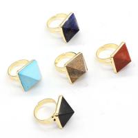 Gemstone Finger Ring, Pyramidal, fashion jewelry & Unisex 