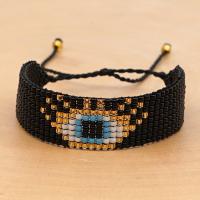 Glass Seed Beads Bracelets, Cotton Thread, with Seedbead, Adjustable & fashion jewelry 